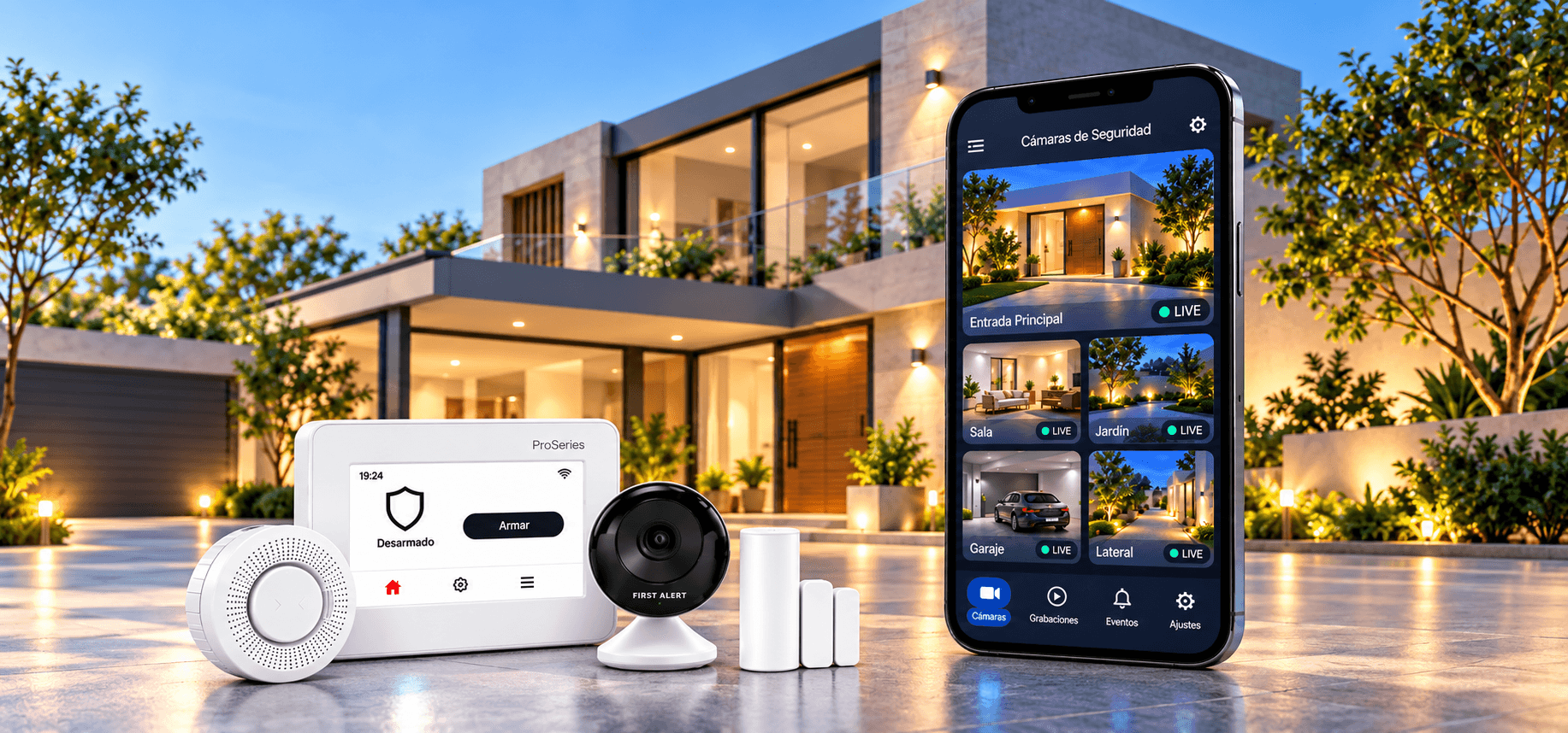 Seguridad inteligente: control por voz e integración con Resideo ProSeries