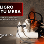 El peligro bajo tu mesa: Por qué saturar tus regletas puede terminar en tragedia